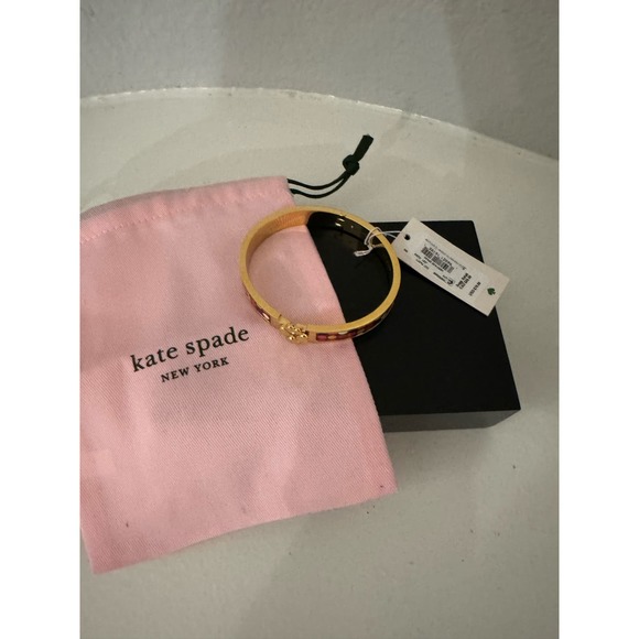 NWT KATE SPADE $78 Heritage Spade Dot Party Bracelet 2.5 inch diameter - Picture 4 of 5